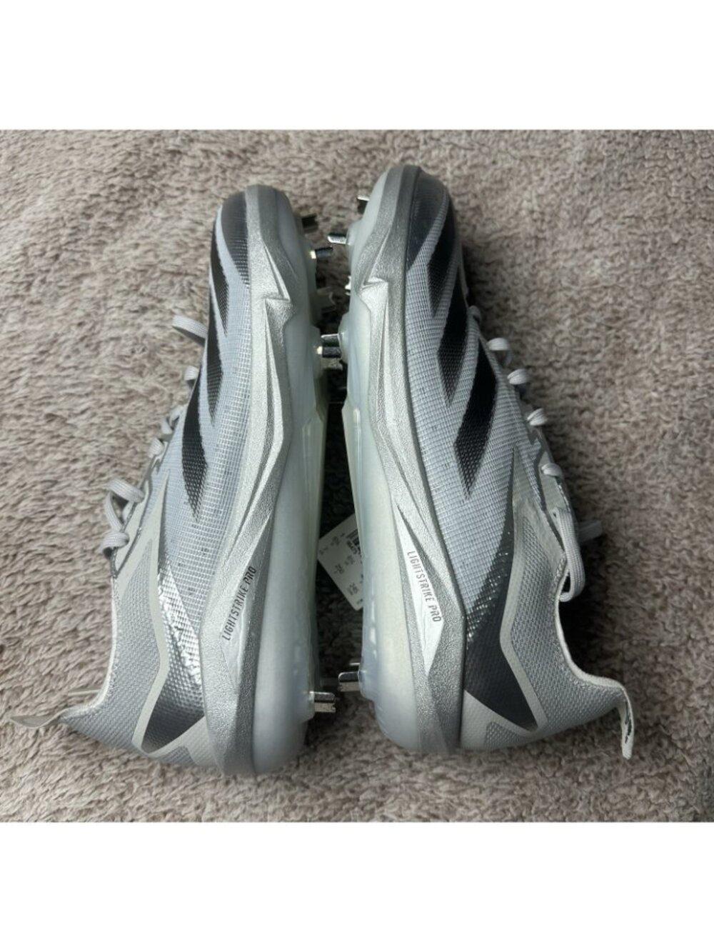 Adidas Adizero Electric+ Silver Speed Pack Metal Baseball Cleat JS2994 SZ 7 NWOB - Picture 7 of 15